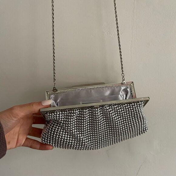 La Regale Crystal Drawstring Crossbody Bag - Picture 5 of 10